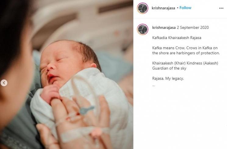 Conchita Caroline melahirkan (Instagram/@krishnarajasa)