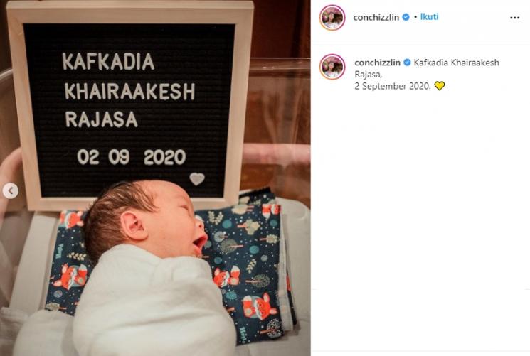 Conchita Caroline melahirkan (Instagram/@conchizzlin)