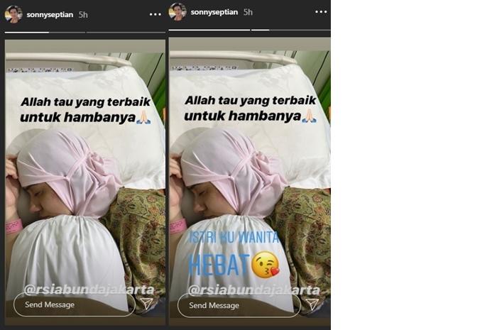 Fairuz A Rafiq keguguran (Instagram @sonnyseptian)
