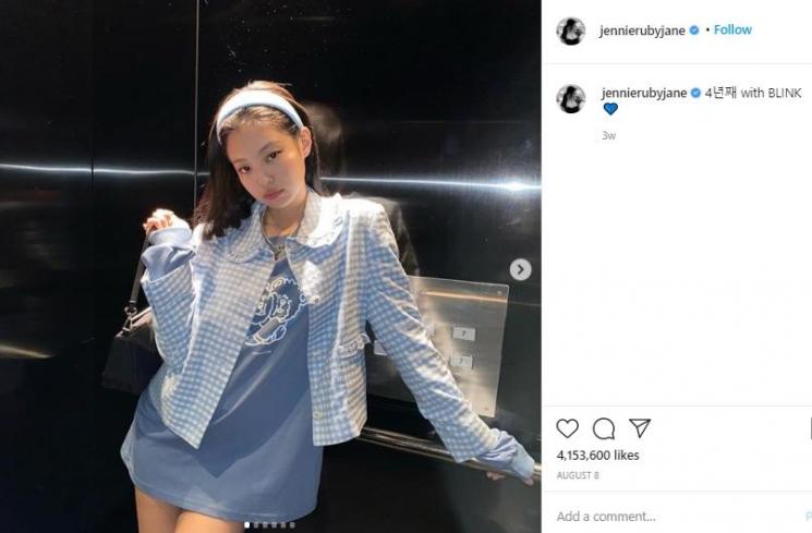 Jennie Blackpink (Instagram.com/jennierubyjane)