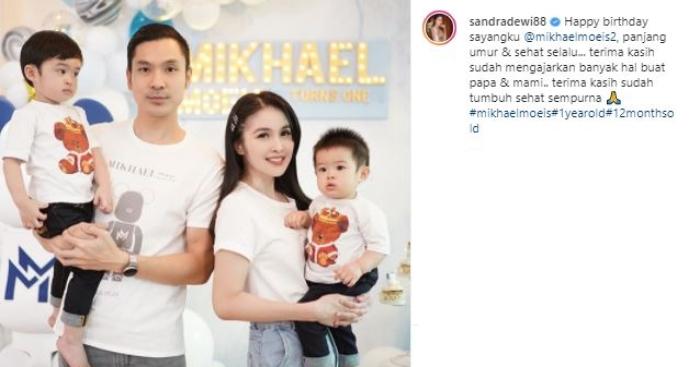 Momen ultah anak kedua Sandra Dewi. (Instagram/@sandradewi88)
