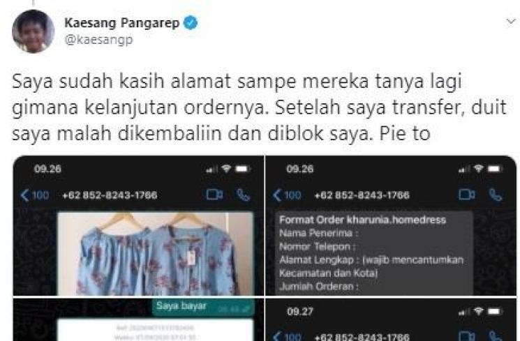 Postingan Kaesang (Twitter.com/kaesangp)