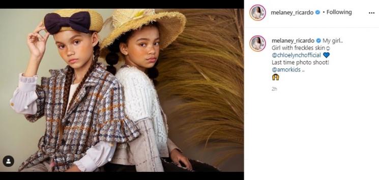 Putri Melaney Ricardo, Chloe Valentine Lynch. (Instagram/@melaney_ricardo)