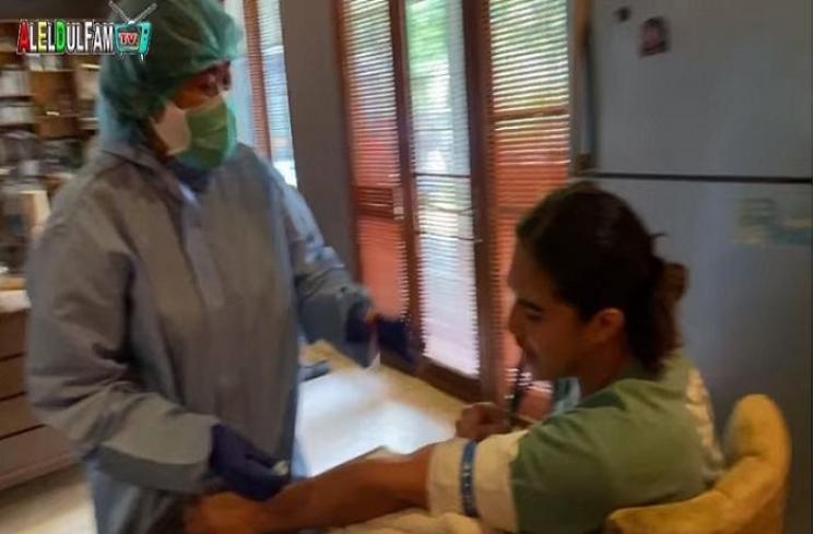 Maia Estianty tes Covid-19 sekeluarga (Tangkapan layar YouTube channel aleldul fam)