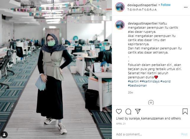 Devi Agustina. (Instagram/@deviagustinapertiwi)