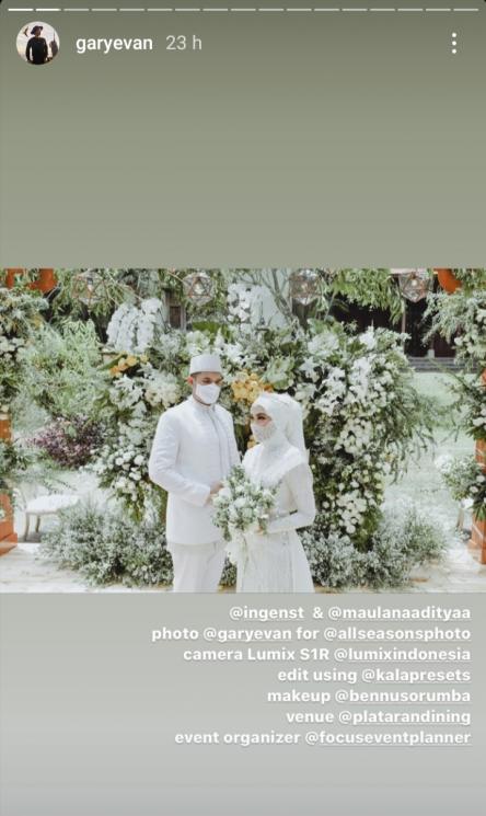 Pernikahan Kakak Ipar Kahiyang Ayu (Instagram/@garyevan)