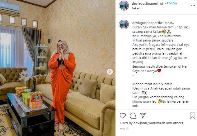 Devi Agustina. (Instagram/@deviagustinapertiwi)