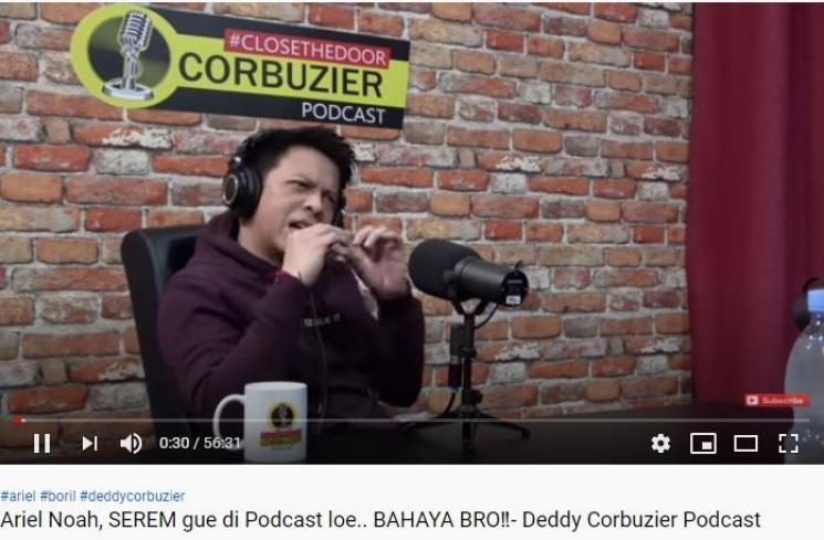 Ariel Noah saat diwawancara oleh Deddy (Youtube.com/DeddyCorbuzier)
