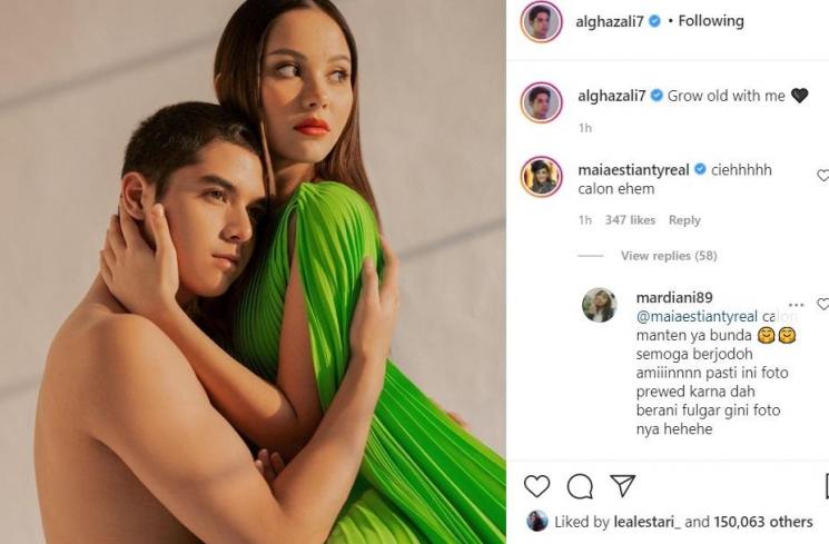 Al Ghazali peluk erat Alyssa Daguise. [Instagram]