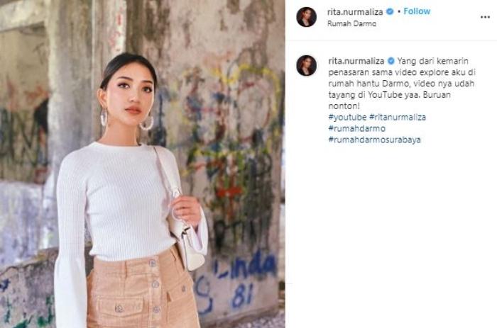 Rita Nurmaliza sindir selebgram minta gratisan. (Instagram/@rita.nurmaliza)