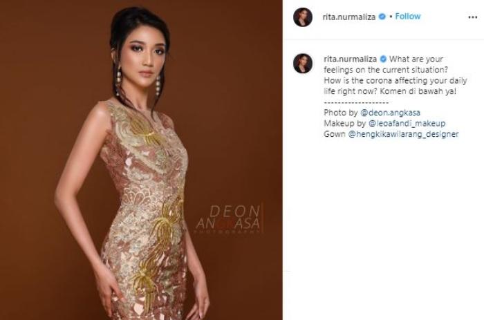 Rita Nurmaliza sindir selebgram minta gratisan. (Instagram/@rita.nurmaliza)
