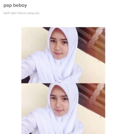 Potret hijab Beby Tsabina. (ask.fm/bebytsabina)