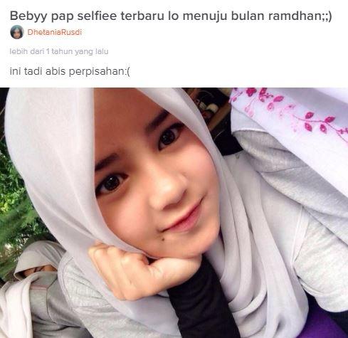 Potret hijab Beby Tsabina. (ask.fm/bebytsabina)
