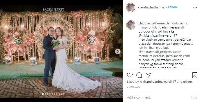 Nikita Mirzani nikahkan pasangan. (Instagram/@claudiacatherine)