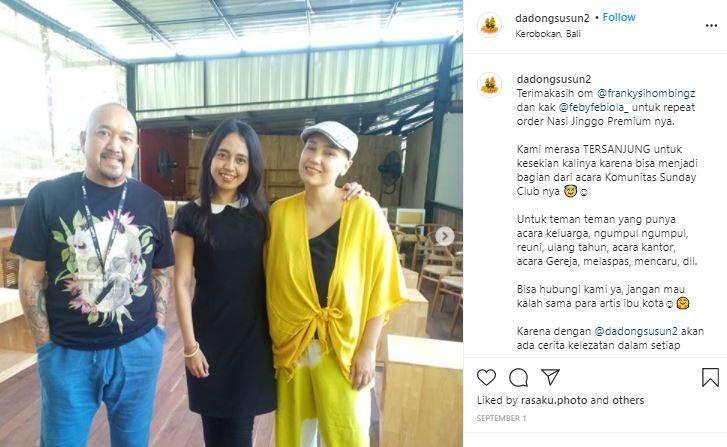 Feby Febiola pakai topi. (Instagram/@dadongsusun2)