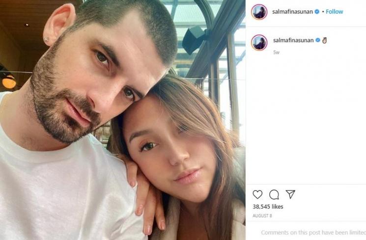 Salma bersama kekasihnya (Instagram.com/salmafinasunan)