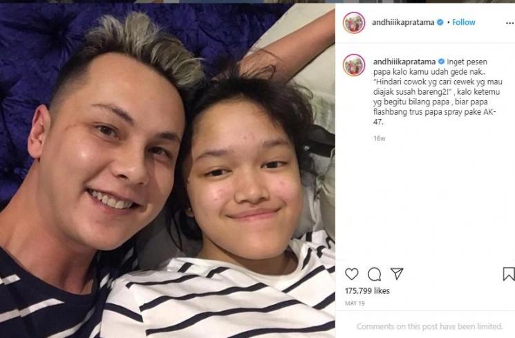 Andhika bersama Ara  (Instagram.com/andhiiikapratama)
