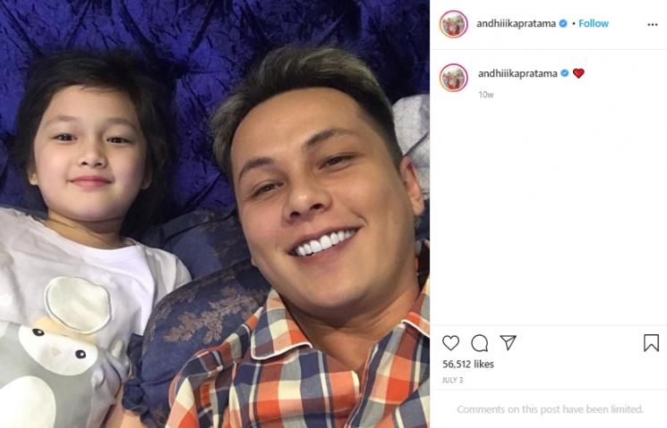 Andhika bersama Elea (Instagram.com/andhiiikapratama)