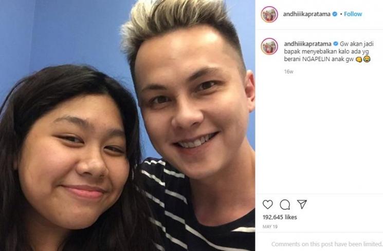 Andhika bersama Amel  (Instagram.com/andhiiikapratama)