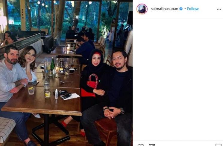 Salma bersama kekasihnya (Instagram.com/salmafinasunan)