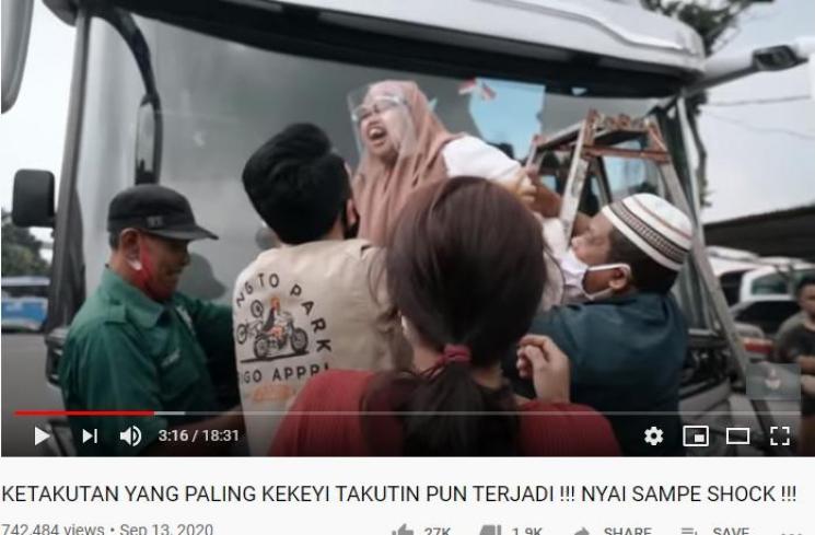 Kekeyi saat menangis histeris di acara Nih Kita Kepo (Youtube.com/CrazyNikmirReal)