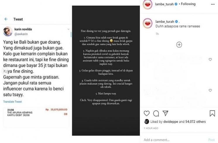 Klarifikasi Awkarin (Instagram @lambe_turah)
