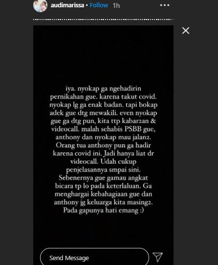 Klarifikasi Audi Marissa
