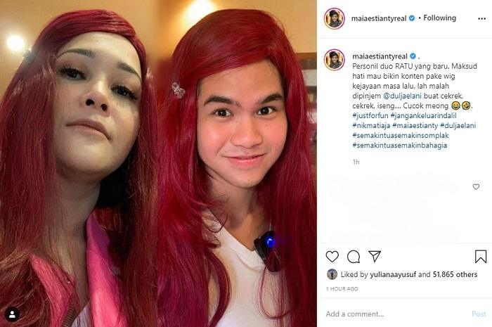 Maia Estianty dan Dul Jaelani (Instagram @maiaestiantyreal)