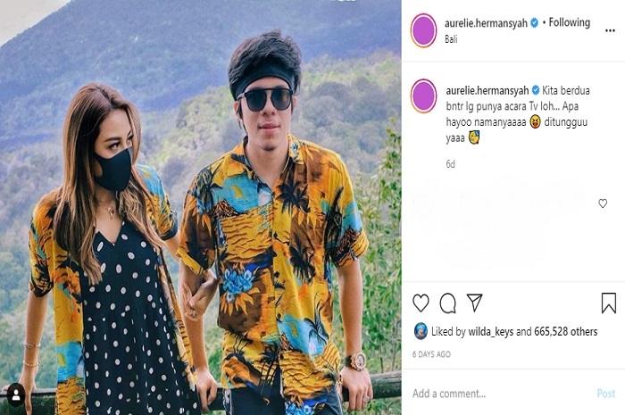 Aurel Hermansyah dan Atta Halilintar (Instagram @aurelie.hermansyah)