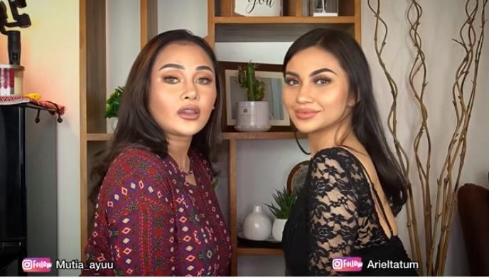 Mutia Ayu dan Ariel Tatum (YouTube/Mutia Ayu)