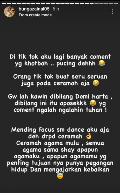 Bunga Zainal (Instagram/@bungazainal05)