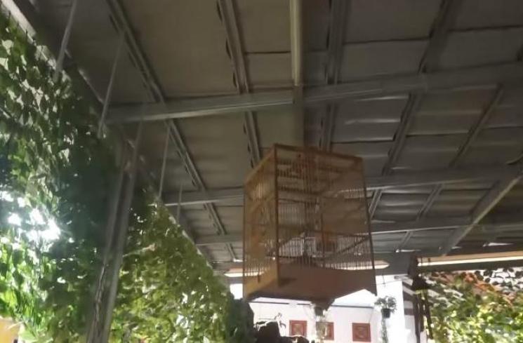 Potret teras rumah Opie Kumis. (Youtube/SapriPantun)