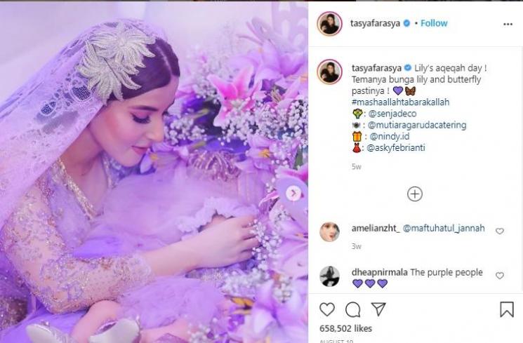 Ranjang mungil baby Lily (Instagram.com/tasyafarasya)