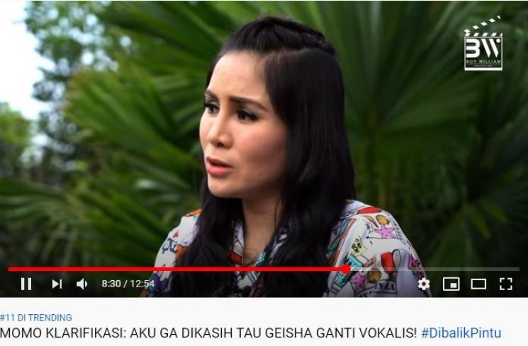 Momo eks Geisha (Youtube.com/BoyWilliam)