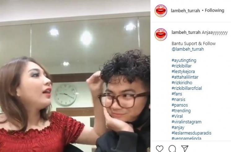Rizki saat disebut mirip BTS (Instagram.com/lambe_turrah)