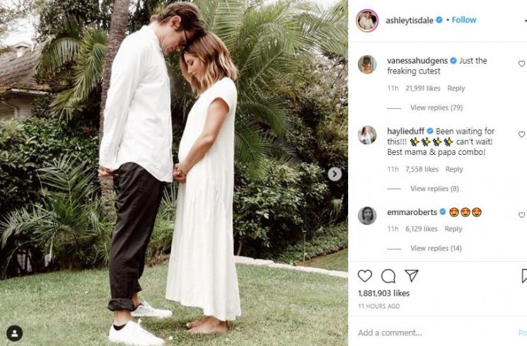 Ashley Tisdale umumkam kehamilan (Instagram.com/ashleytisdale)