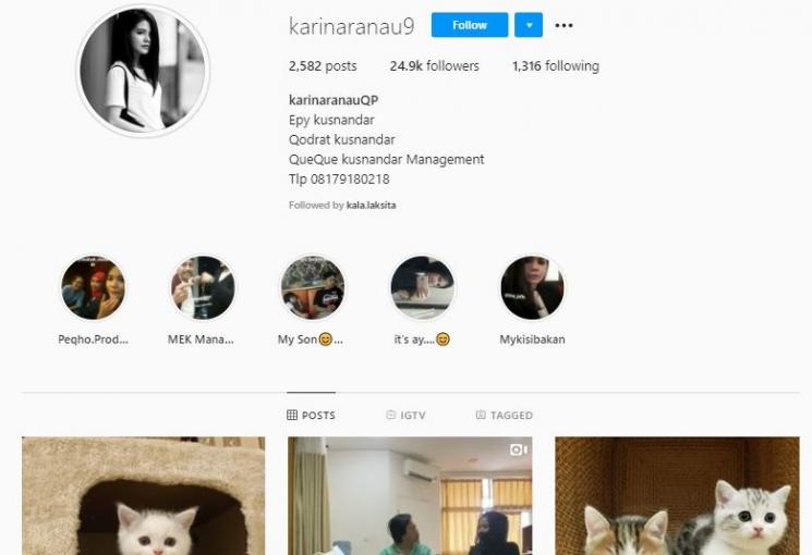 Sumber kekayaan Epy Kusnandar. (Instagram/@karinaranau9)