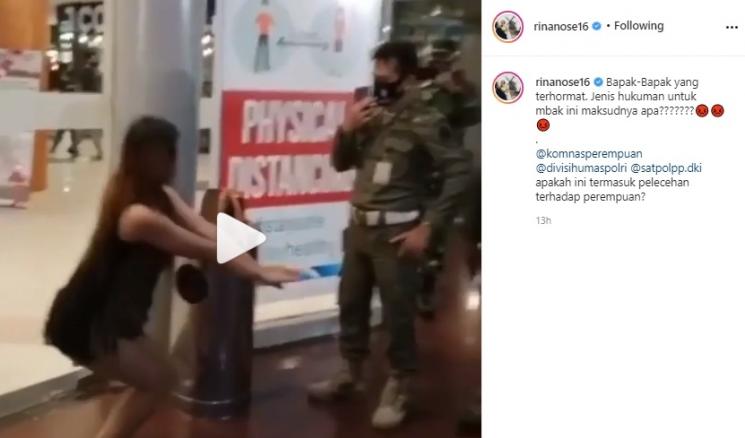 Postingan Rina Nose. (Instagram/@rinanose16)