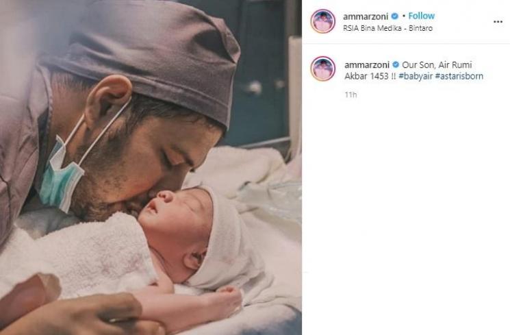Bayi Irish Bella dan Ammar Zoni. (Instagram/@ammarzoni)
