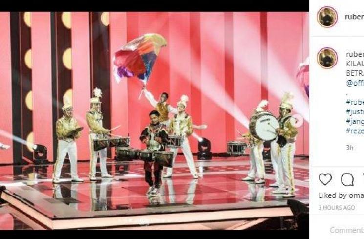 Betrand Peto di Kilau Konser. (Instagram/@ruben_onsu)