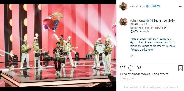 Betrand Peto di Kilau Konser. (Instagram/@ruben_onsu)