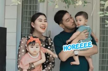 Pakai Outfit 4 M, 5 Pemotretan Keluarga Syahnaz Sadiqah dan Jeje Govinda
