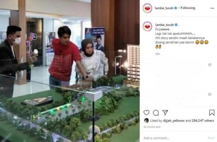 Rizky Billar dan Lesti Kejora (Instagram @lambe_turah)
