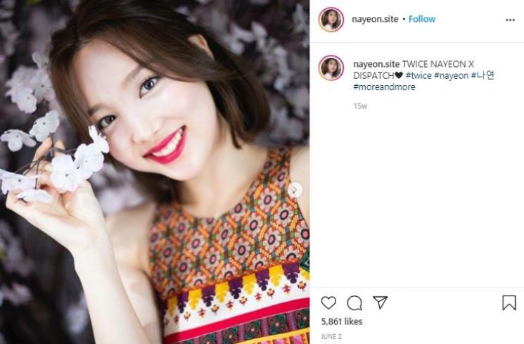 Nayeon Twice (Instagram.com/nayeon.site)