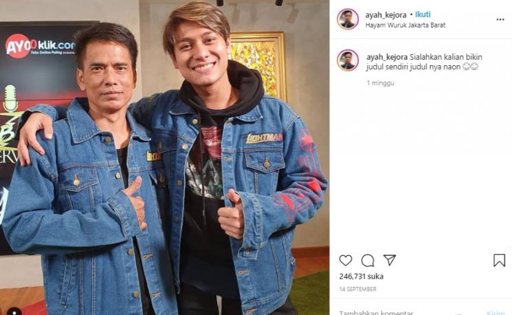 Rizky dan ayah Lesty (Instagram.com/ayah_kejora)