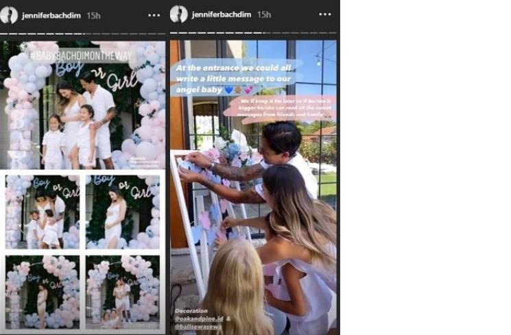 Baby shower Jennifer Bachdim (Instagram @jenniferbachdim)