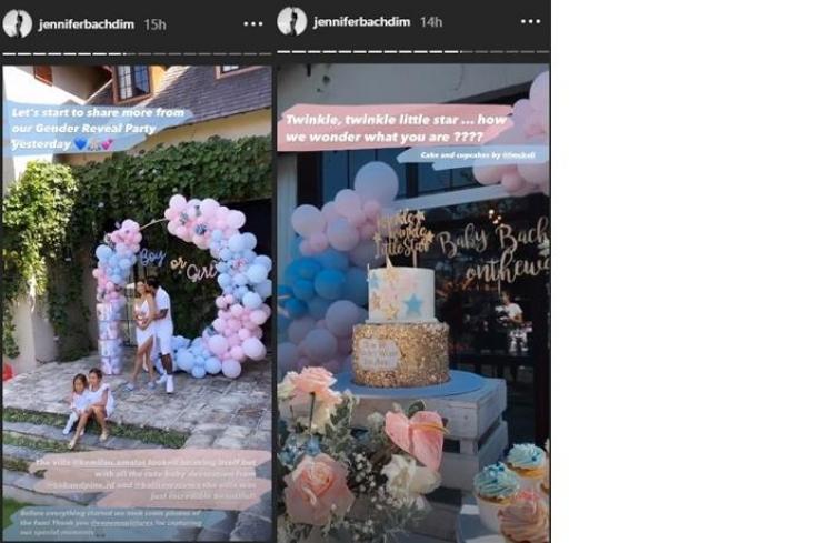 Baby shower Jennifer Bachdim (Instagram @jenniferbachdim)