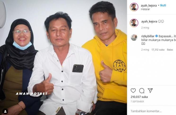 Ayah Lesty bersama kedua orang tua Rizky Billar (Instagram.com/ayah_kejora)