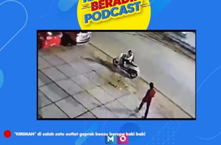 Jordi Onsu ungkap CCTV pelempar bangkai kaki babi. (Youtube/MOPChannel)