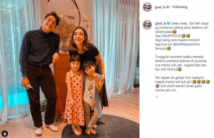 Gempi ketemu Ardhito Pramono. (Instagram/@gisel_la)